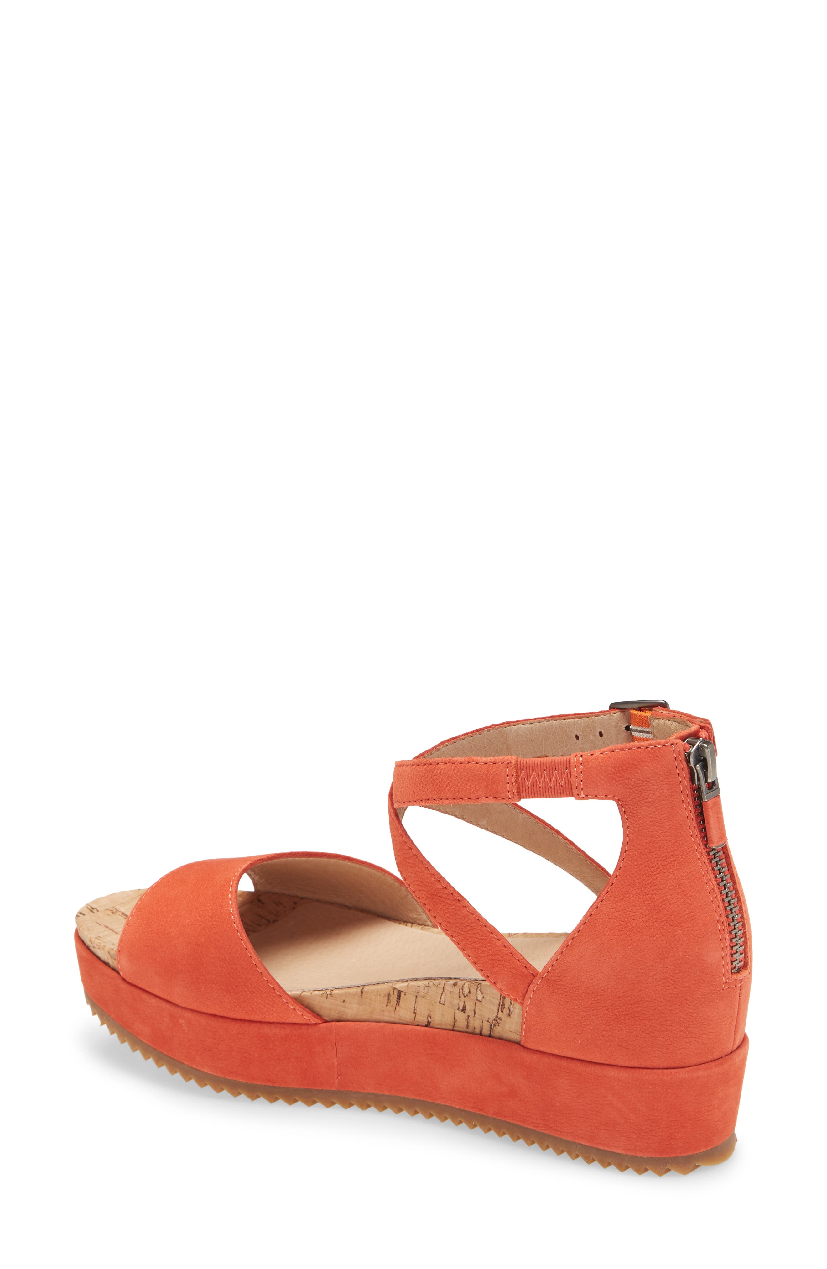 Emmy Platform Sandal, Alternate, color, TANGELO