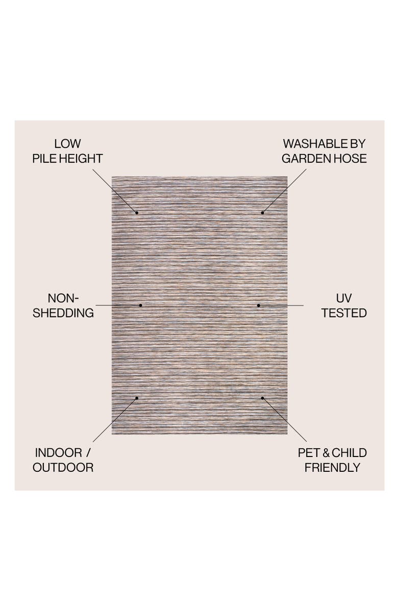 JONATHAN Y Finn Modern Farmhouse Pinstripe Indoor/Outdoor Area Rug, Alternate, color, Dark Gray/Blue