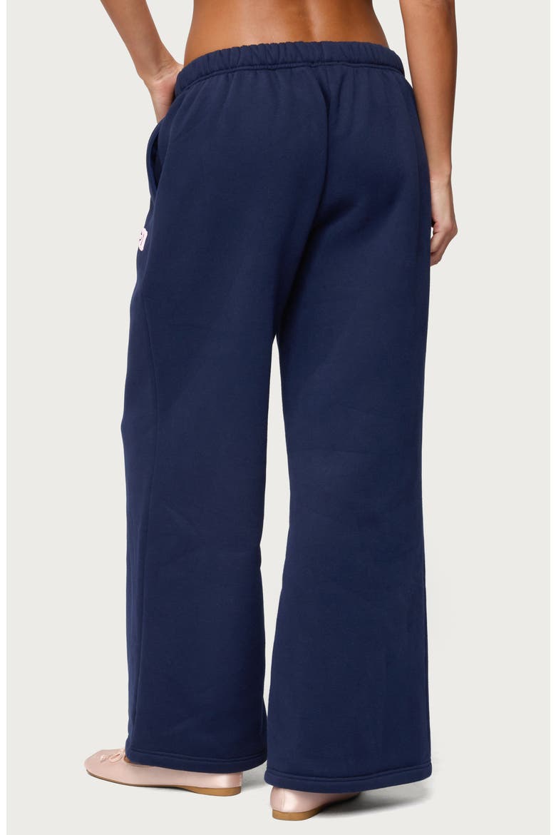 LA Wide Leg Graphic Sweatpants, Alternate, color, NAVY