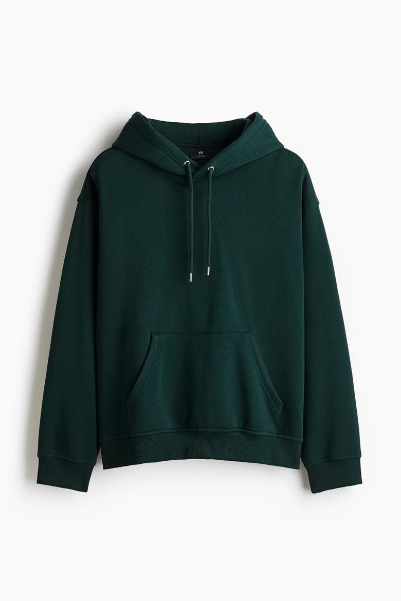 Loose Fit Hoodie, Alternate, color, Dark forest green