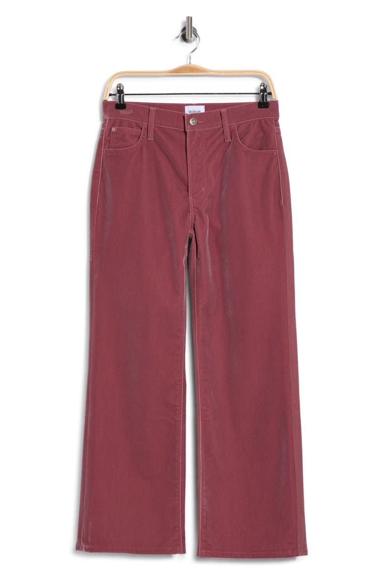 Rosalie Wide Leg Velvet Pants, Main, color, MAUVE VELVET