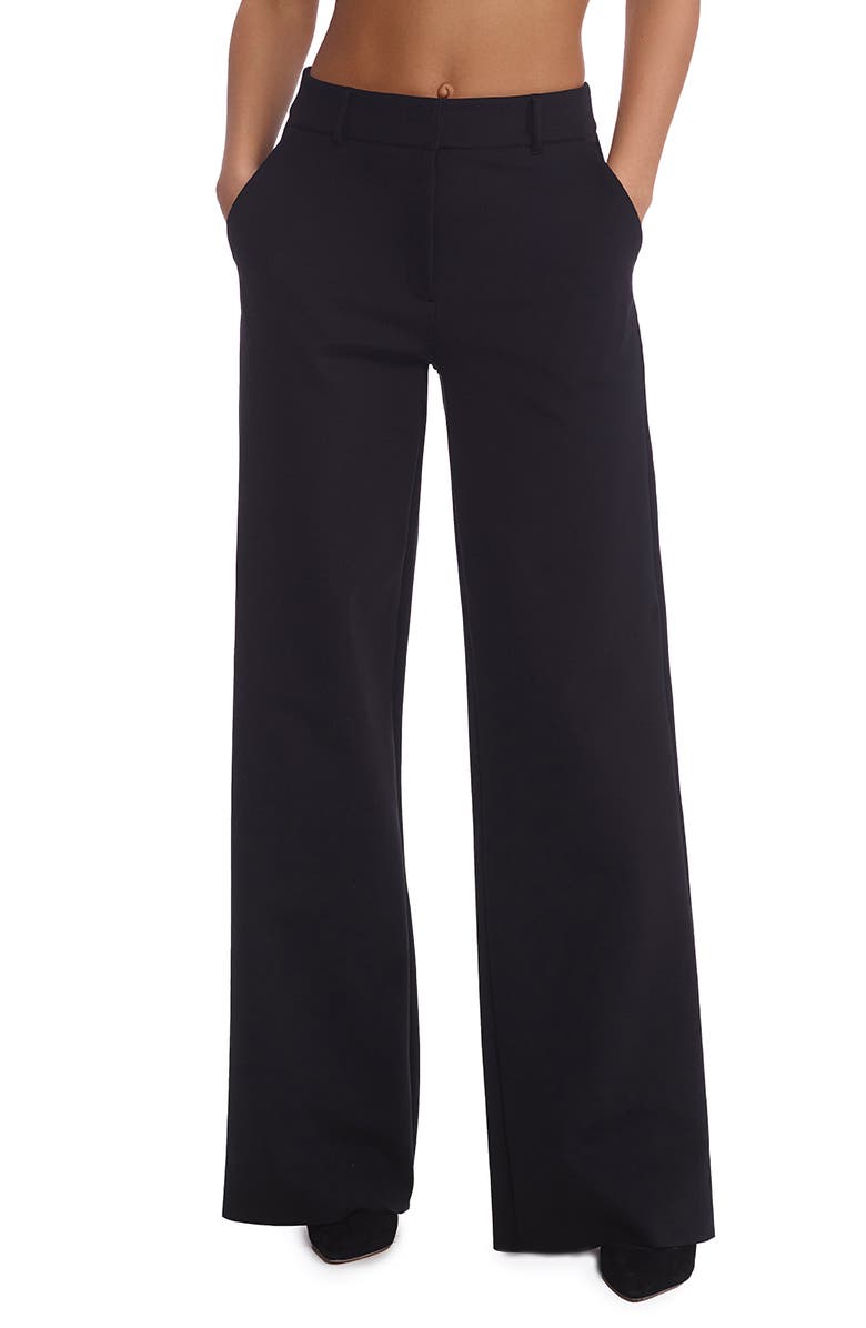 Commando CEO Wide Leg Scuba Knit Trousers, Main, color, 