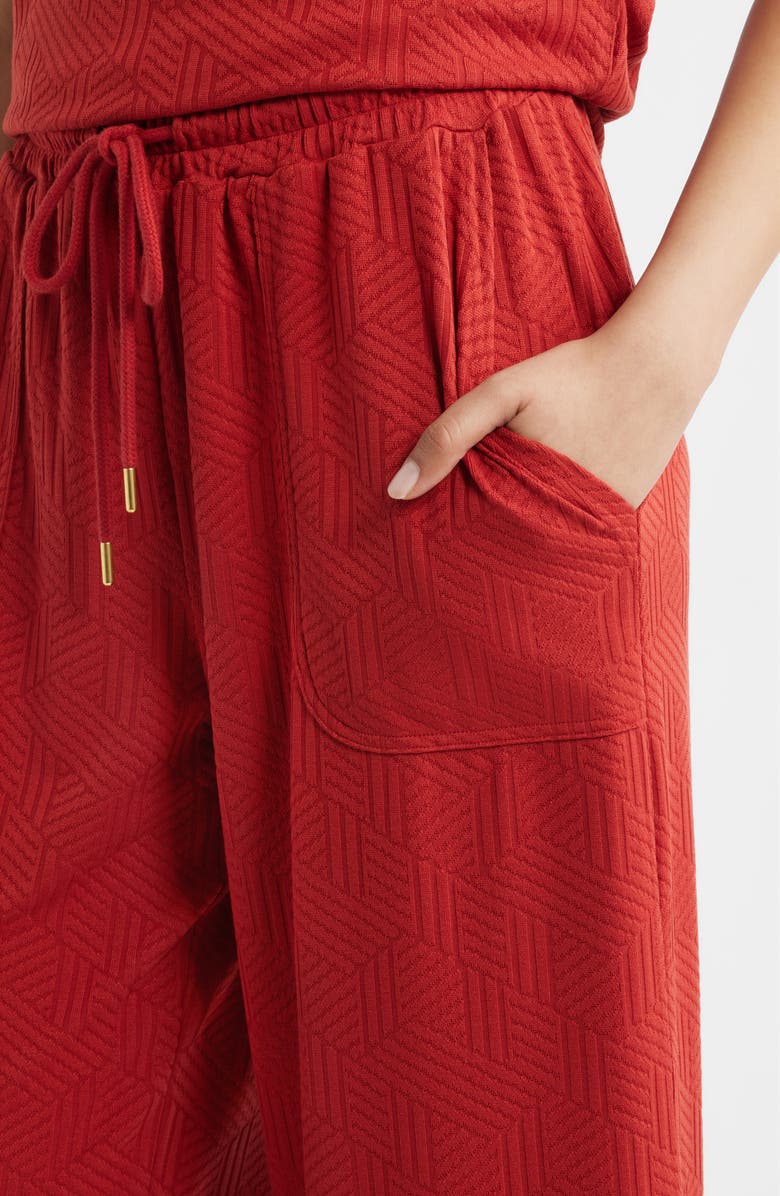CITY BLUES Crop Wide Leg Drawstring Pants, Alternate, color, 