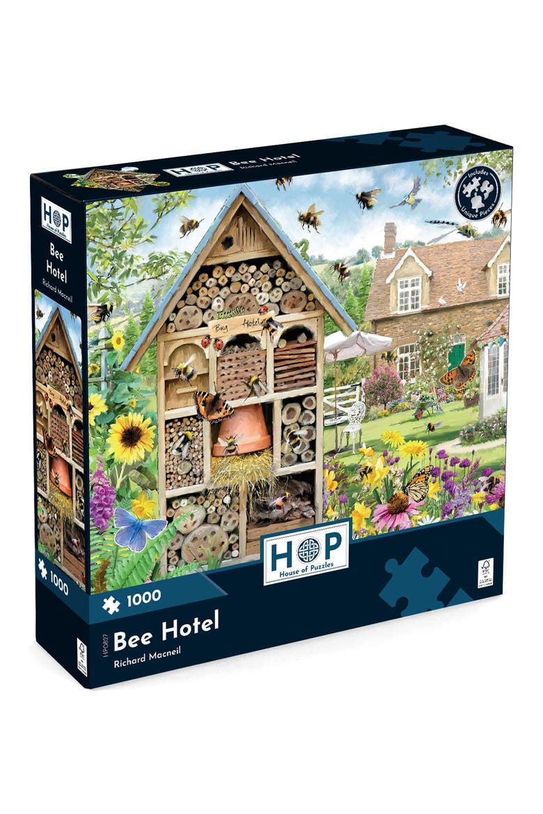 Bee Hotel 1,000-Piece Jigsaw Puzzle, Alternate, color, MULTI