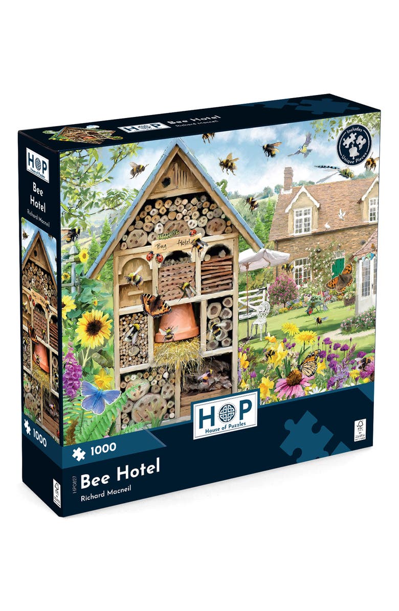 The House of Puzzles Bee Hotel 1,000-Piece Jigsaw Puzzle, Alternate, color, Multi