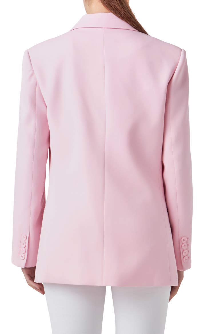Double Breasted Blazer, Alternate, color, PINK