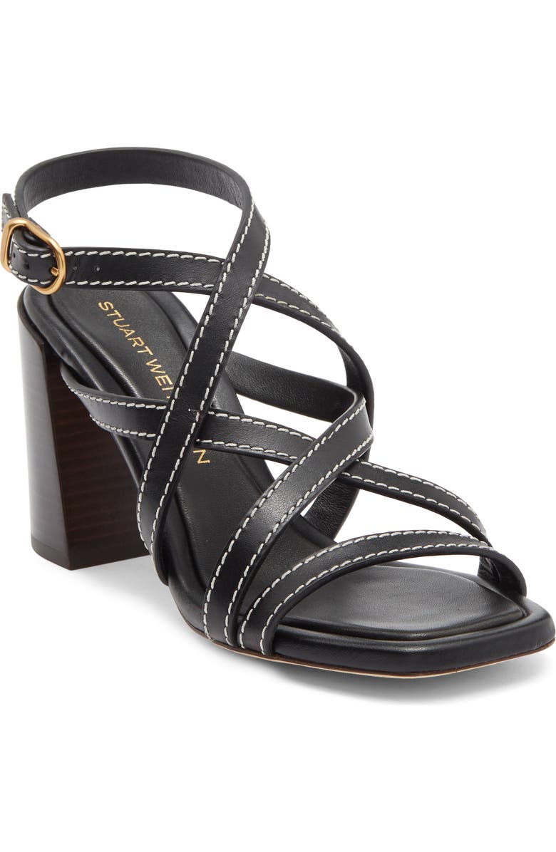 Stuart Weitzman Park Sandal, Main, color, Black
