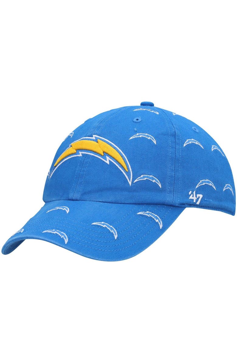 '47 Women's '47 Powder Blue Los Angeles Chargers Confetti Clean Up Adjustable Hat, Main, color, Powder Blue