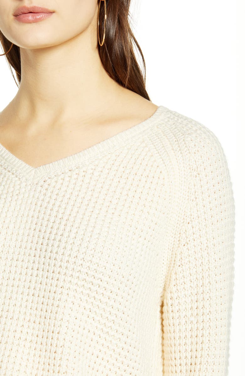 VERO MODA Leanna V-Neck Pullover, Alternate, color, 