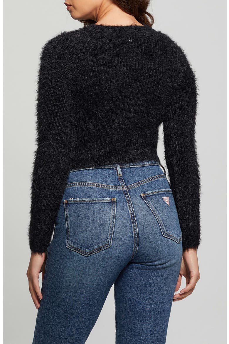 Avery Zip Cardigan, Alternate, color, JET BLACK