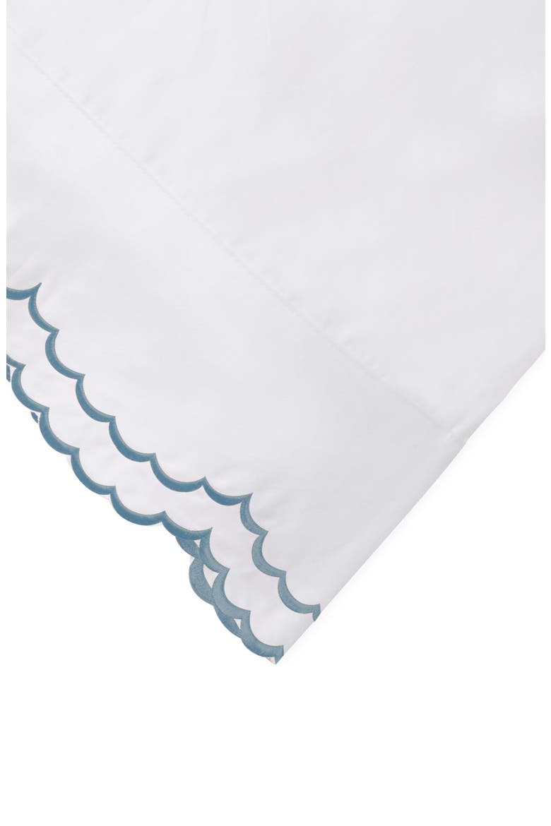 Scalloped Embroidered California King Sheet Set, Alternate, color, NAVY