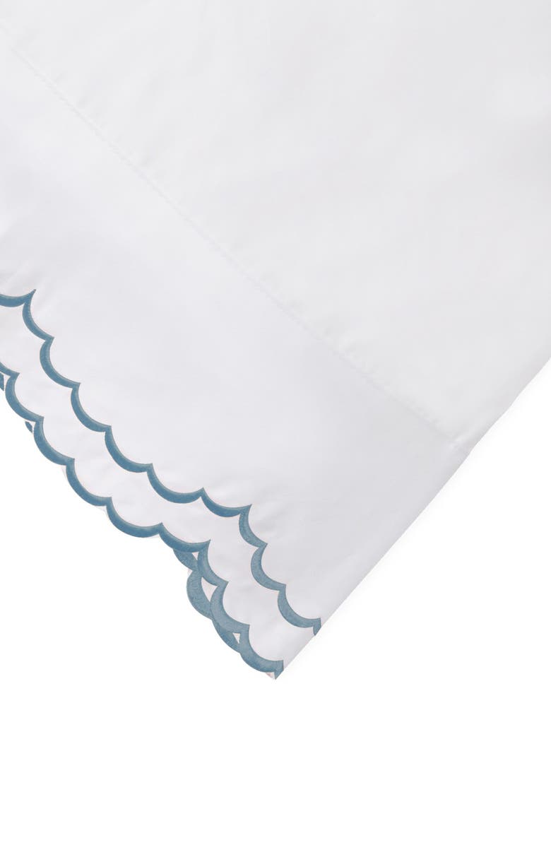 MELANGE HOME Scalloped Embroidered California King Sheet Set, Alternate, color, Navy