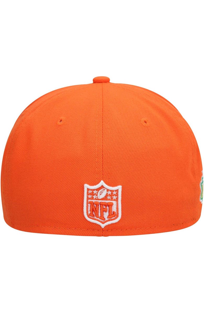 New Era Men's New Era Orange Denver Broncos Super Bowl XXXIII Citrus Pop 59FIFTY Fitted Hat, Alternate, color, 