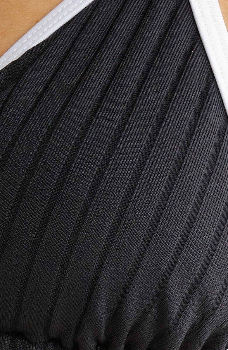 Solid & Striped Iris Rib Bikini Top, Alternate, color, Blackout