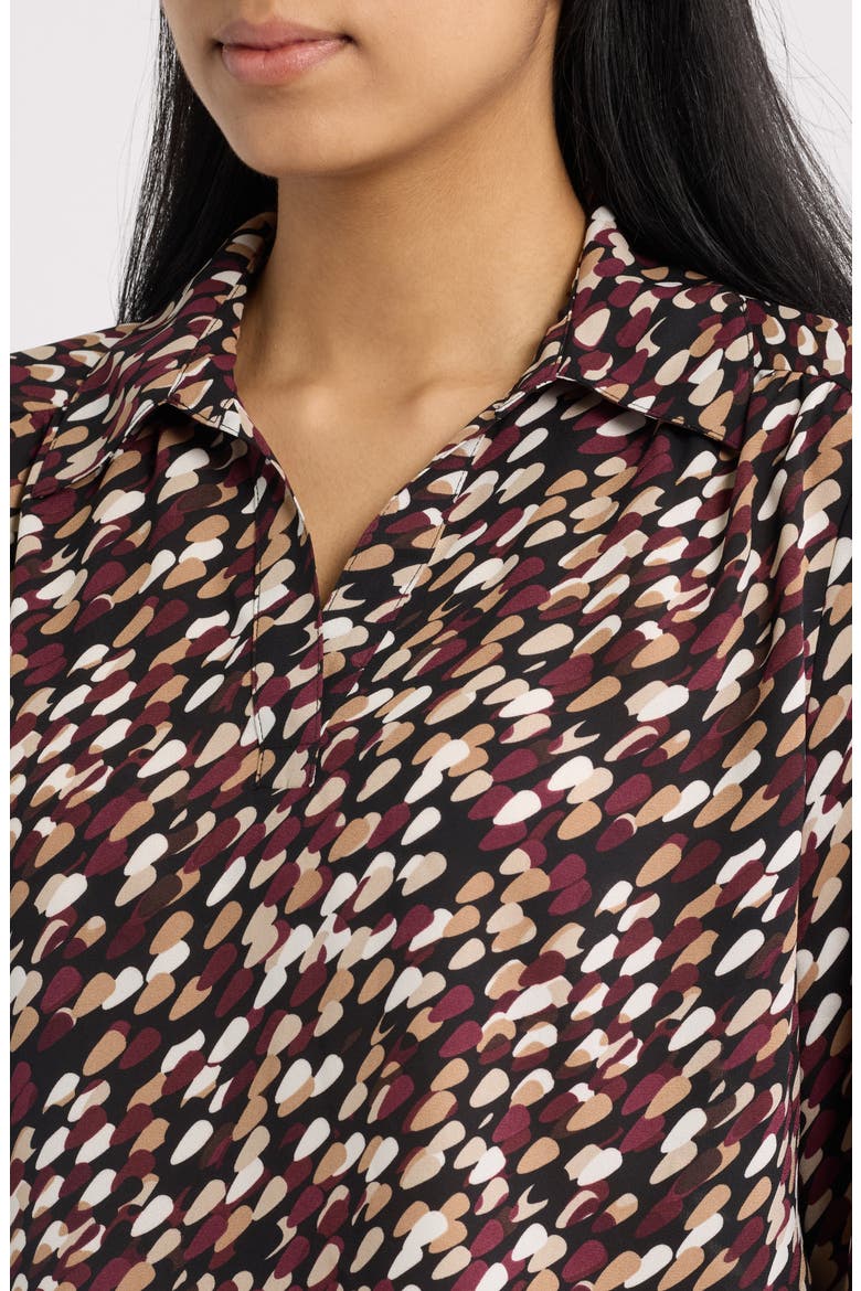 Print Roll Tab Shirt, Alternate, color, ANNE BLACK MULTI