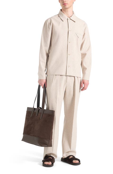 Leo Pinstripe Overshirt