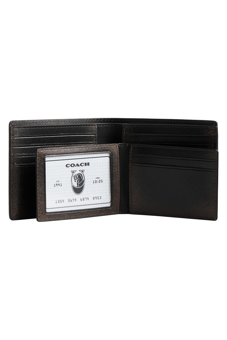 3-in-1 Loved Leather Bifold Wallet, Alternate, color, BLACK/LIGHT TAN