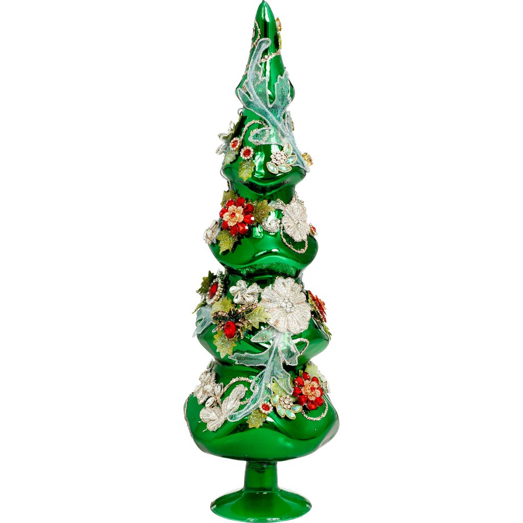 Mark Roberts Jeweled Tree, Green, Large In Green