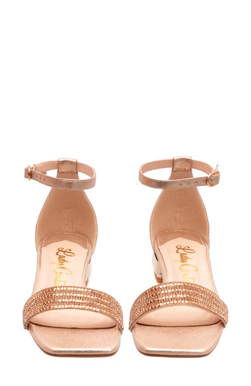 Lady Couture Doris Ankle Strap Sandal In Animal Print