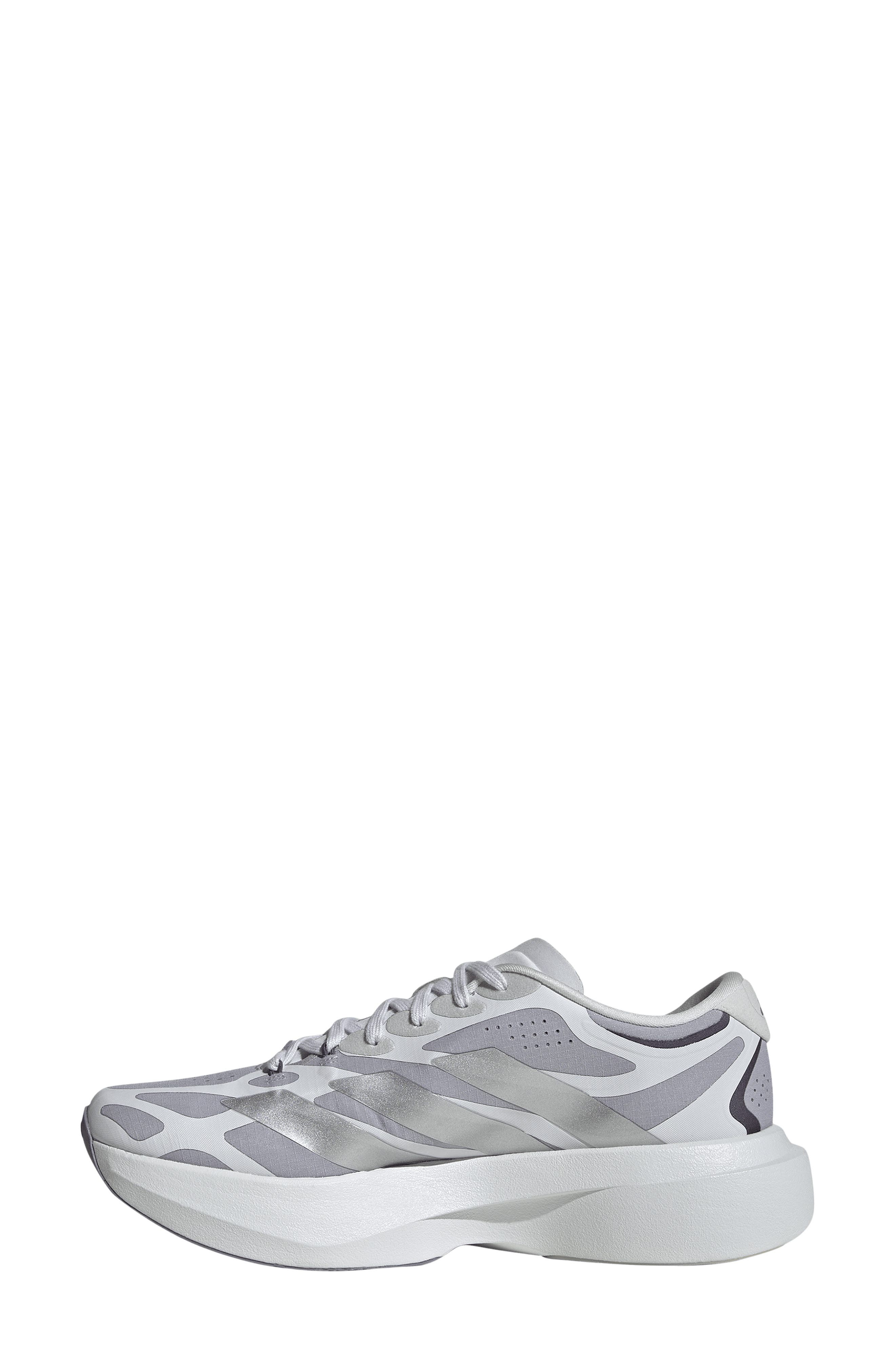 Adizero Evo SL Running Shoe, Alternate, color, GLORY GREY/SILVER/GREY