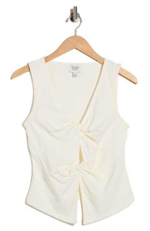 Front Tie Flyaway Top