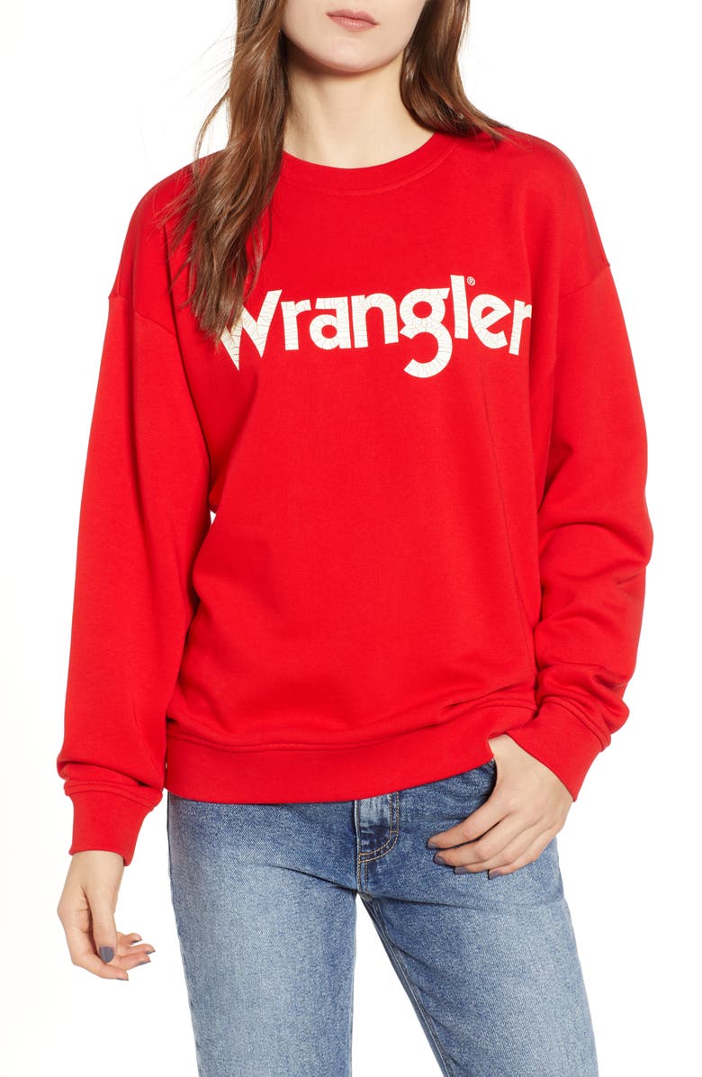 Wrangler Logo Sweatshirt, Main, color, 