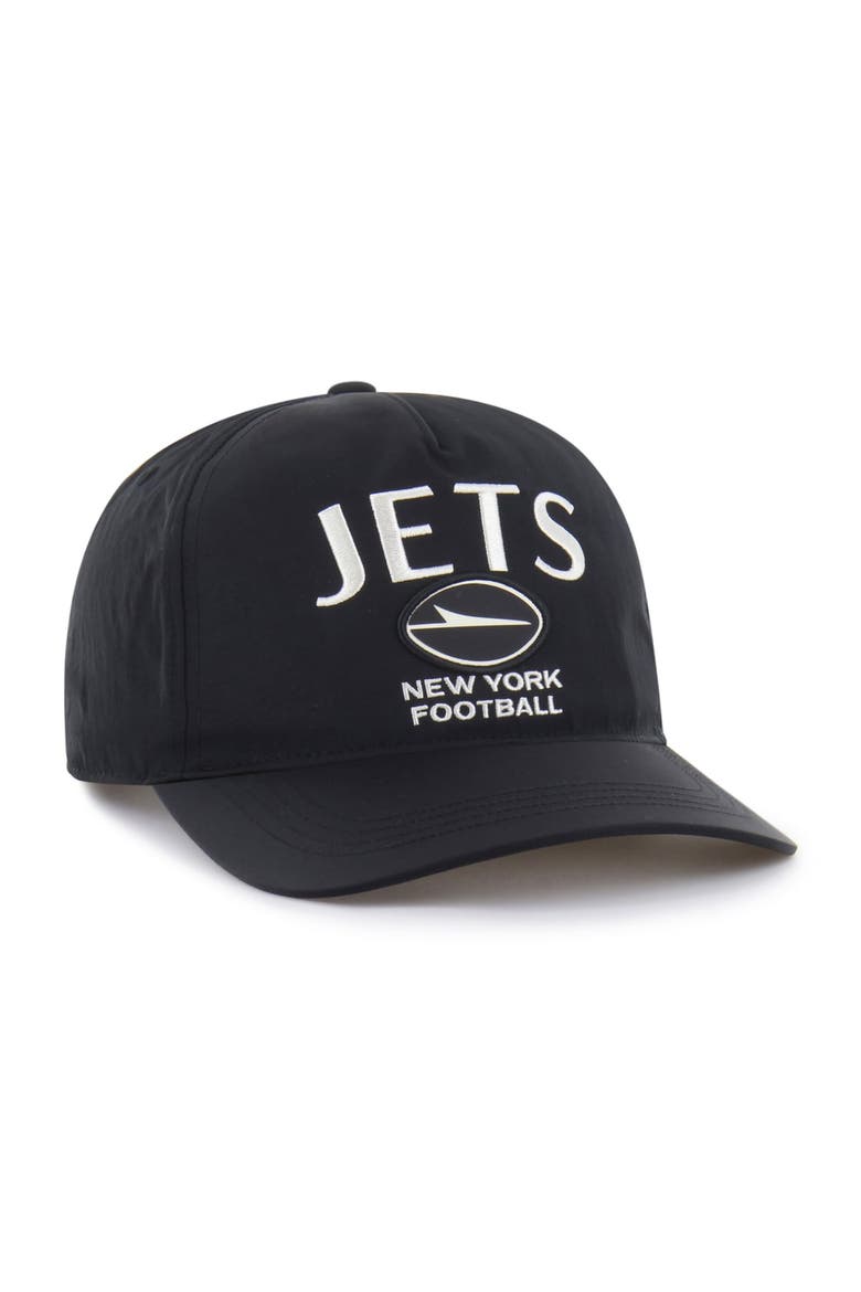 Men's '47 Black New York Jets Modernia Hitch Adjustable Hat, Alternate, color, Black