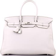 Pre-Owned Hermes Birkin Handbag Grey Togo with Palladium Hardware 35