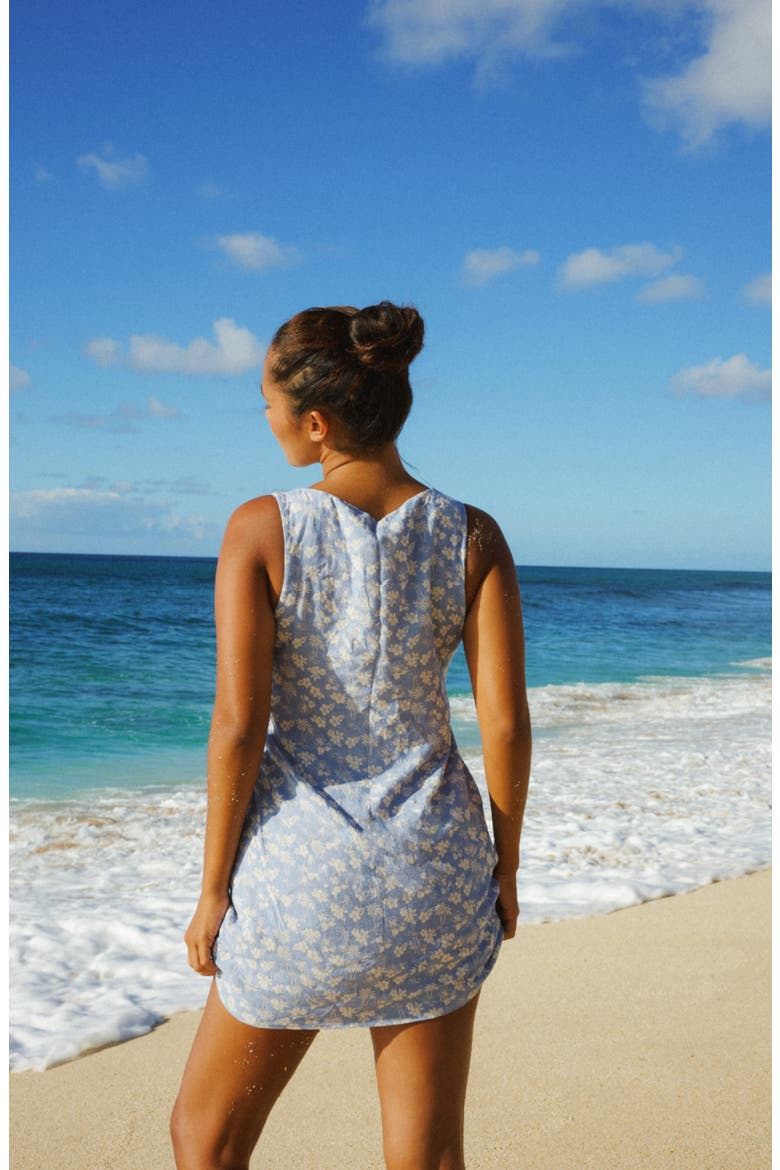Sandy Cove Linen Dress, Alternate, color, Ocean Spray