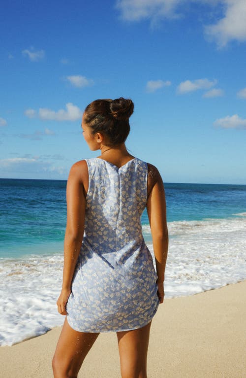 Dippin Daisys Sandy Cove Linen Dress In Blue