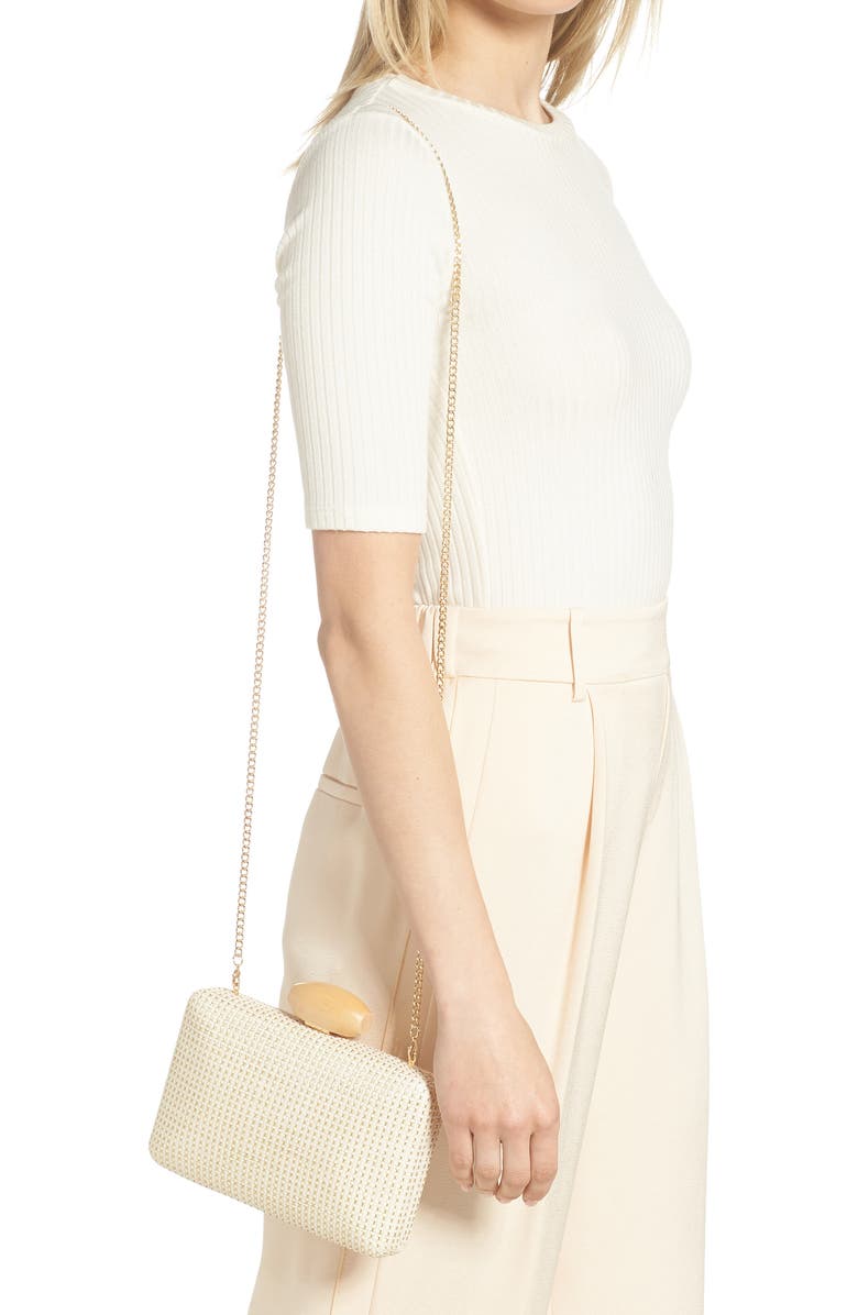 Nordstrom Woven Minaudière, Alternate, color,