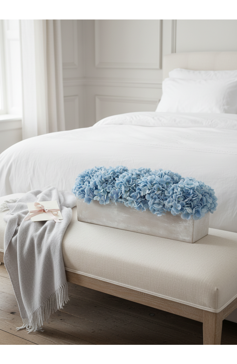 CocoBella Bellamy Hydrangea Arrangement, Alternate, color, 24" Azure