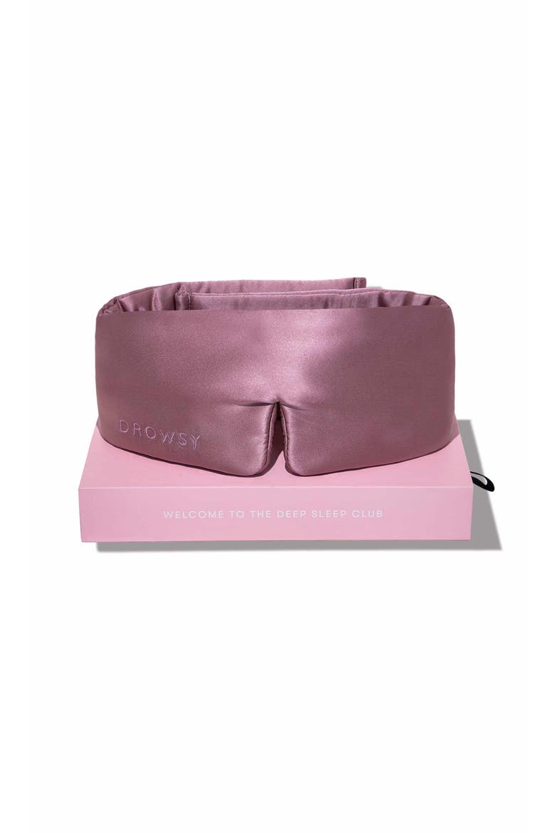 Silk Sleep Mask, Main, color, Damask Rose