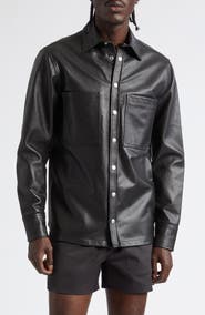 JKEEFER Stabb Leather Shirt Jacket