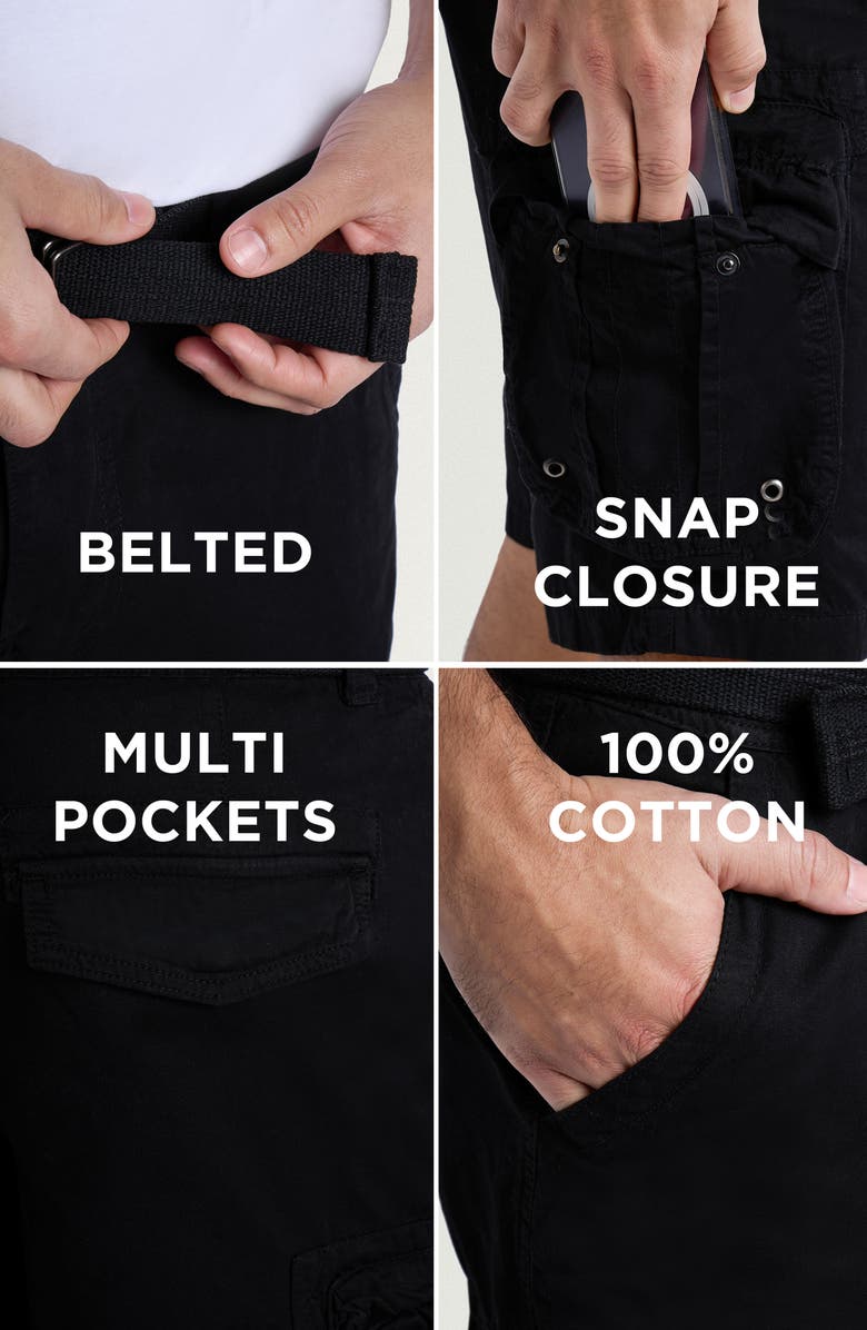 XRAY Cargo Shorts, Alternate, color, Black