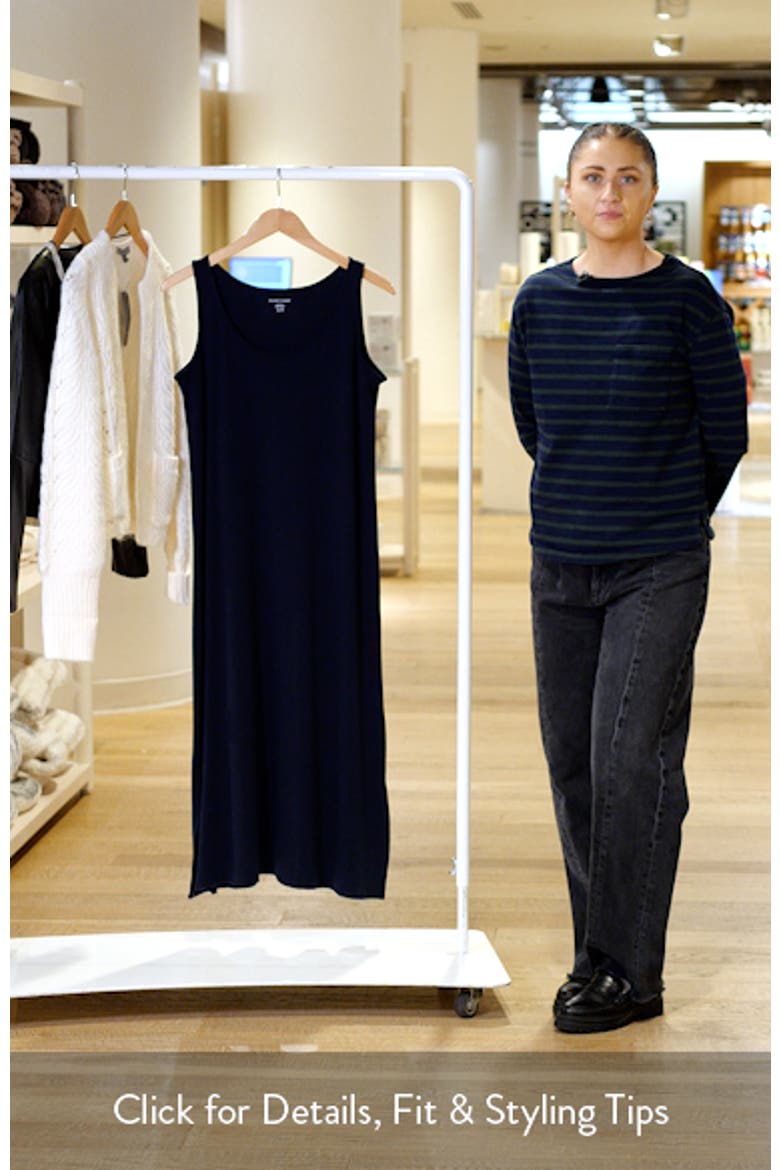 Sleeveless Organic Cotton Midi Dress video