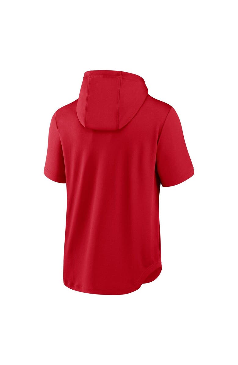 Nike Men's Nike Red Washington Nationals Springer Short Sleeve Team Pullover Hoodie, Alternate, color, Red