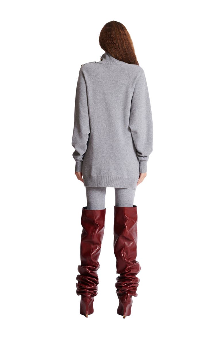 Short Cashmere Jumper Dress, Alternate, color, Grey