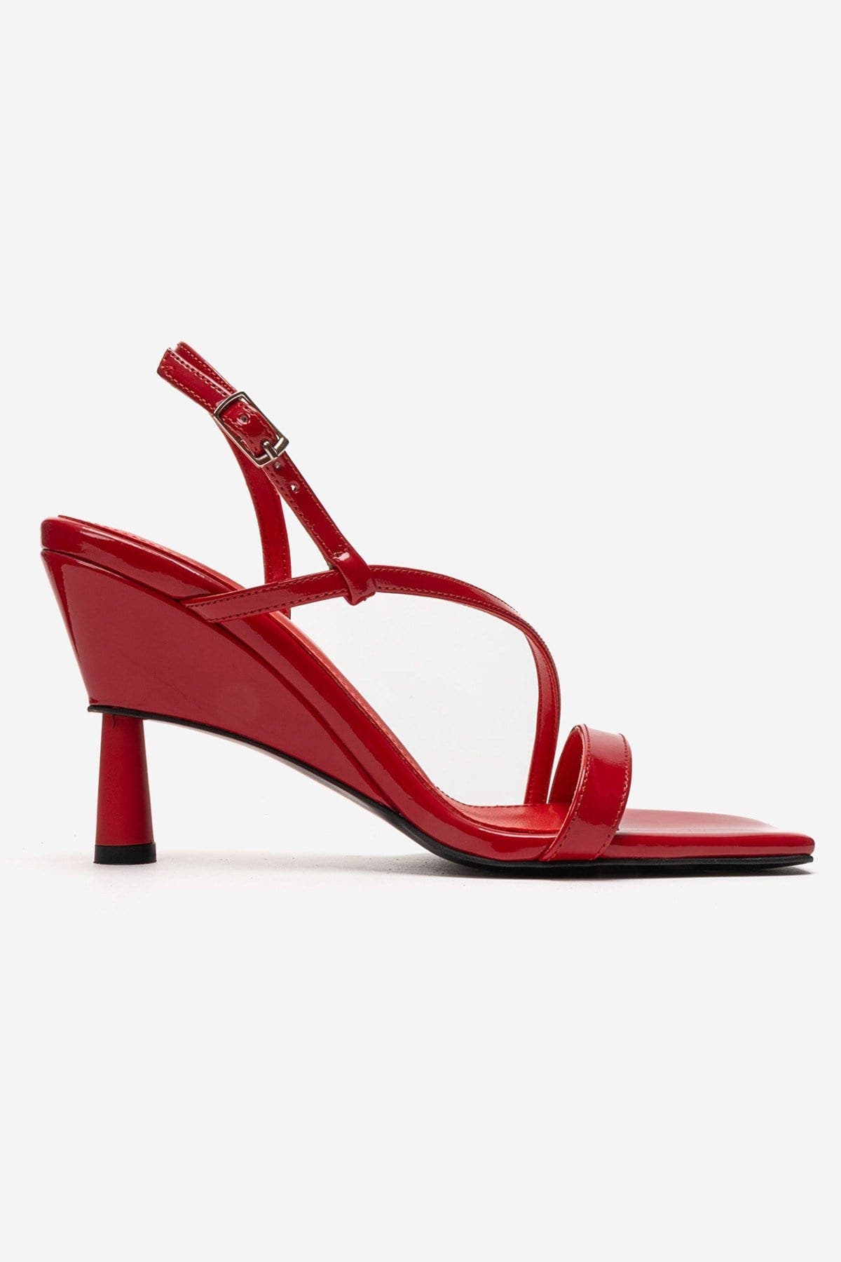 Jolene Stiletto Sandal, Alternate, color, Red Patent