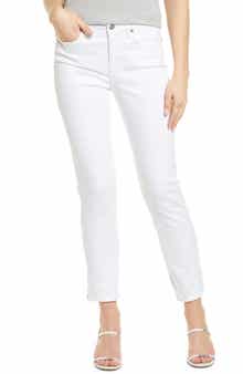 NYDJ Sheri Side Slit Slim Ankle Jeans