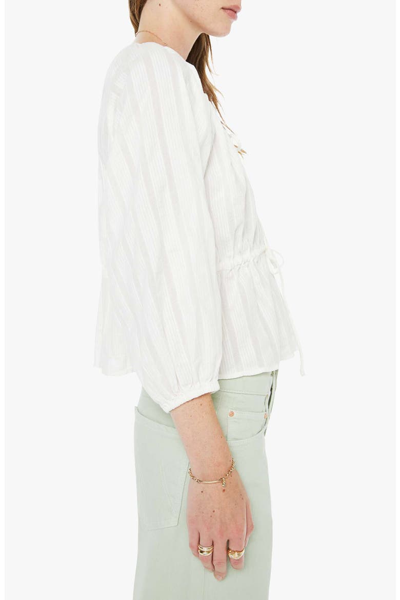 The Love Child Split Neck Top, Alternate, color, WHITE