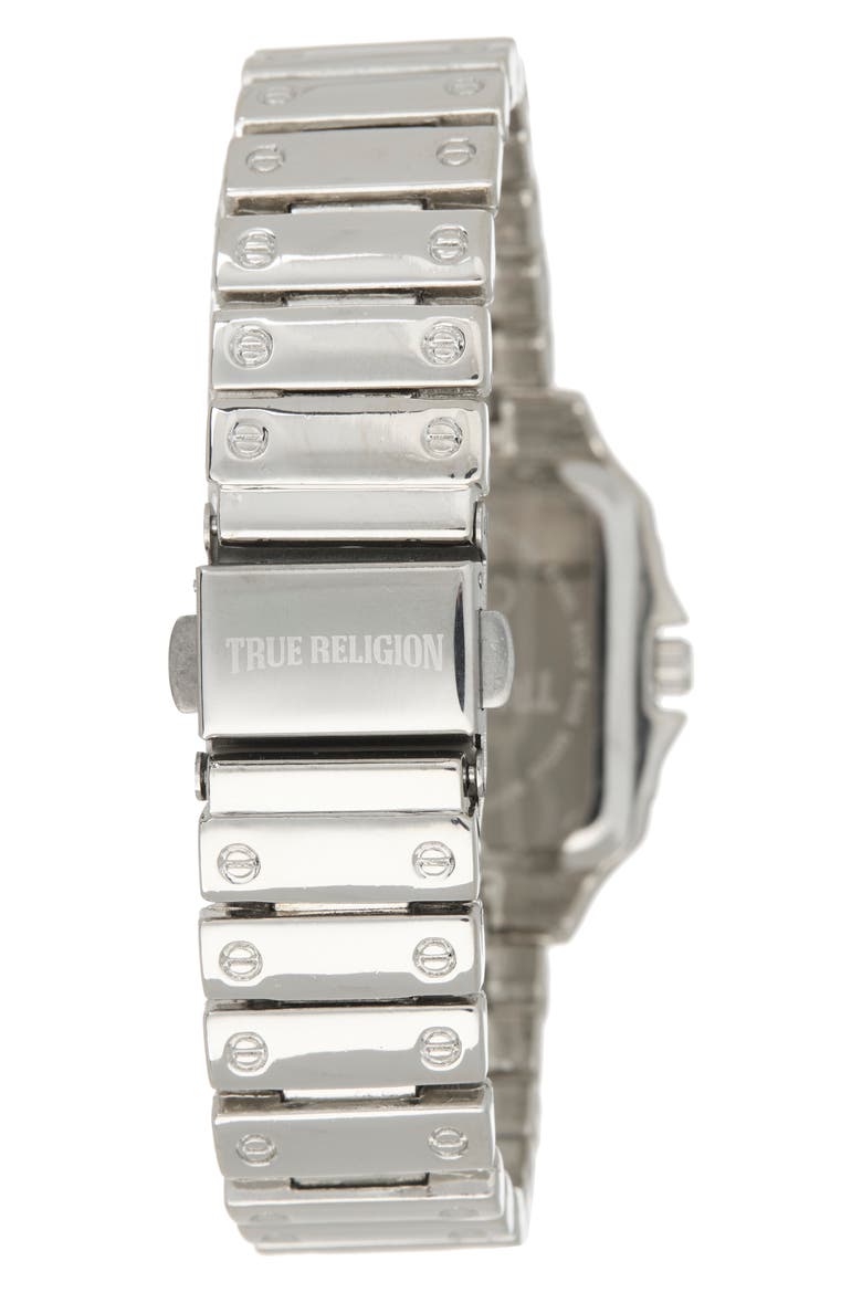 Square Case Bracelet Watch, 28mm x 35mm, Alternate, color, SILVER
