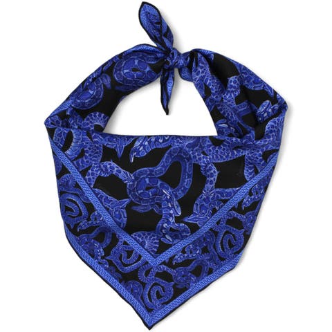 Silk Serpent Noir Scarf