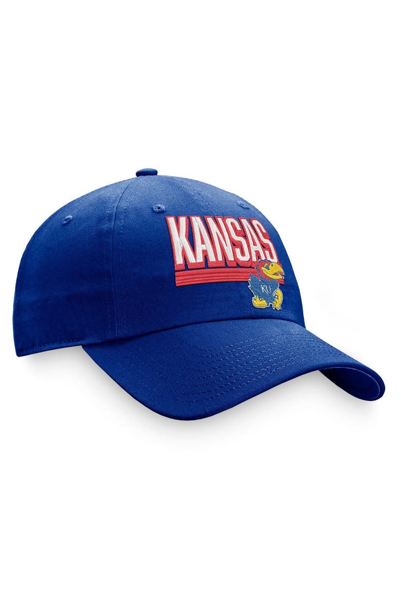 Men's Top of the World Royal Kansas Jayhawks Slice Adjustable Hat, Alternate, color, Green