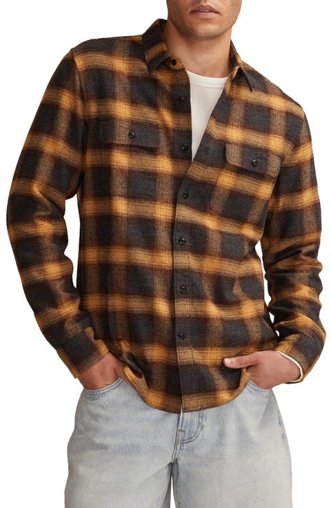 Cloud Soft Plaid Flannel Button-Up Shirt