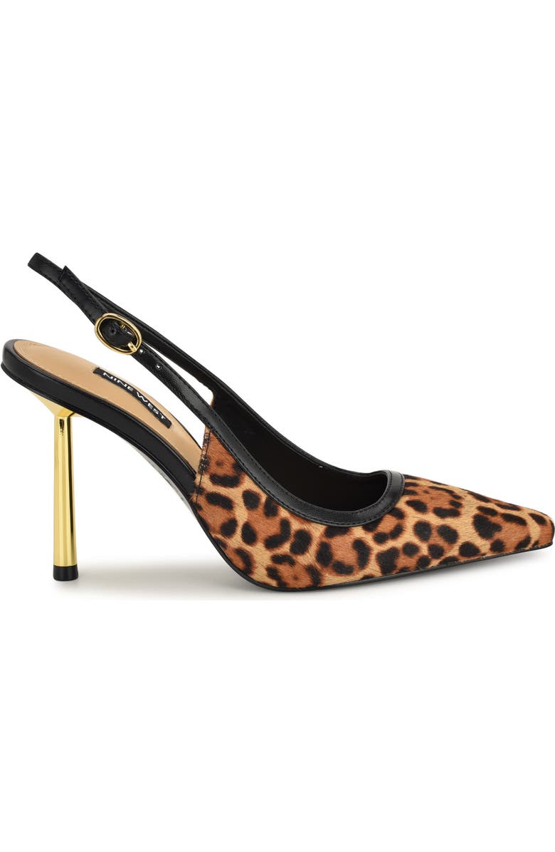 Nine West Orlanda Genuine Calf Hair Slingback Pump, Alternate, color,