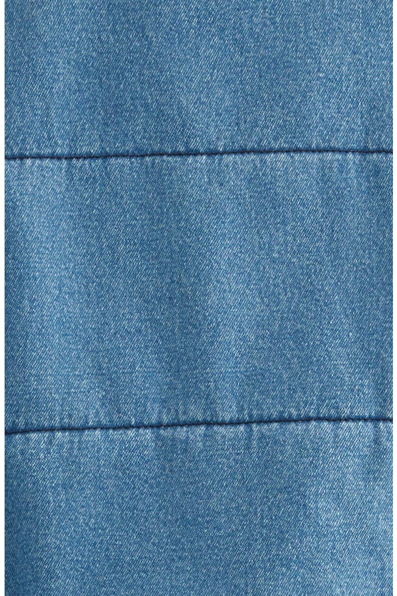 Kids' Denim Puffer Jacket, Alternate, color, MID GEM WASH