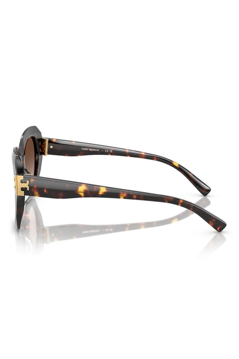 51mm Cat Eye Sunglasses, Alternate, color, BROWN TORT