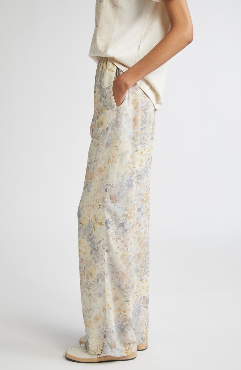 Golden Goose Journey Floral Wide Leg Pants, Alternate, color,