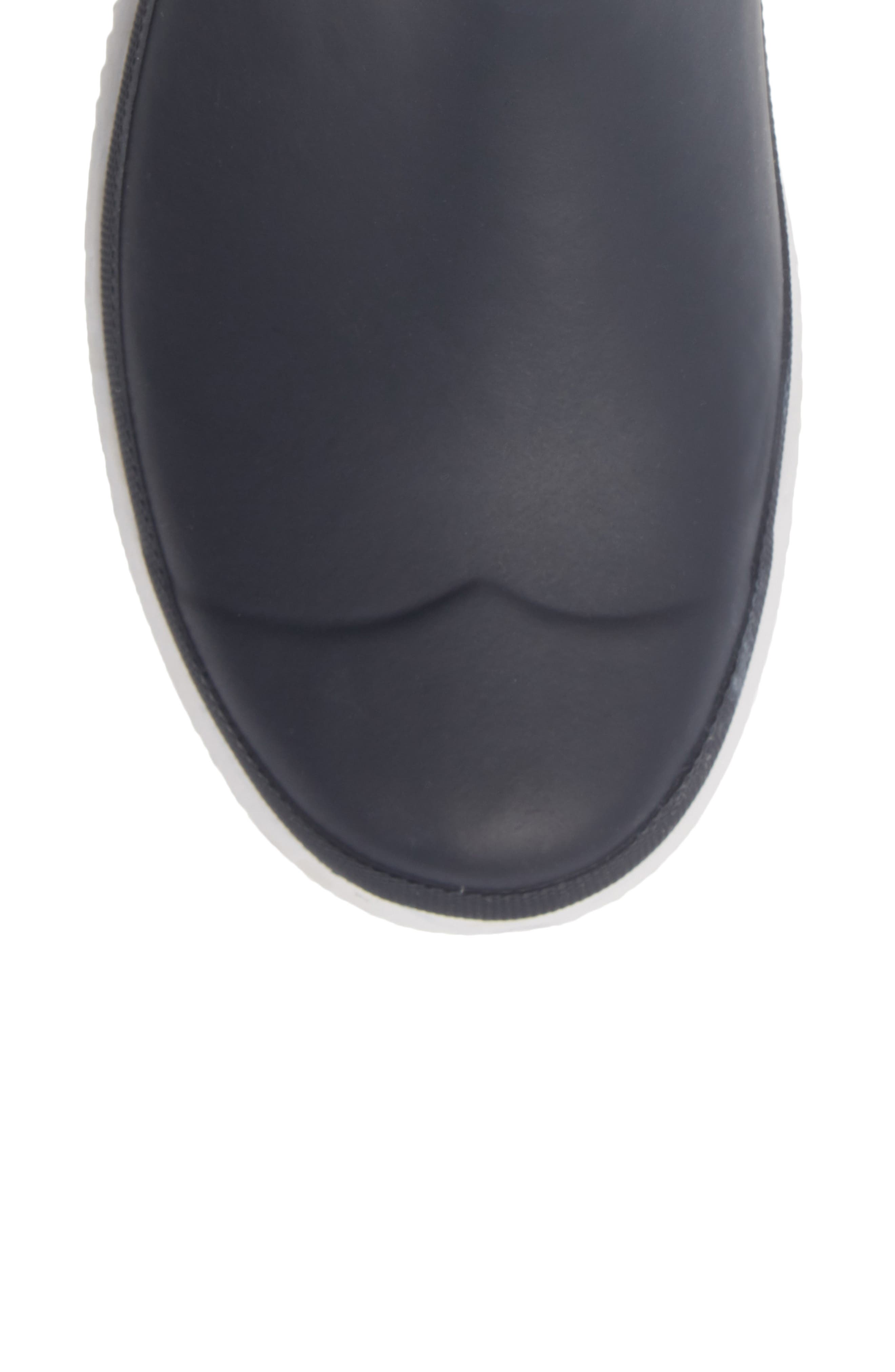 Calendar Sole Waterproof Chelsea Rain Boot, Alternate, color, NAVY/ WHITE